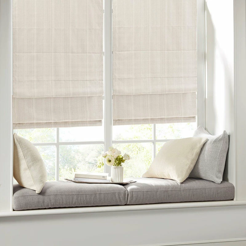 Flash Sale π Olliix Madison Park Basketweave Room Darkening Cordless Roman Shade MP40-7194 π - Image 3