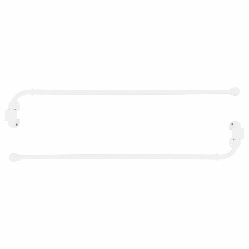 Brand new π₯° Urbanest 1/2” Adjustable Wall Mounted Swing Arm Rods 24"-38", White, Set Of 2 β¨