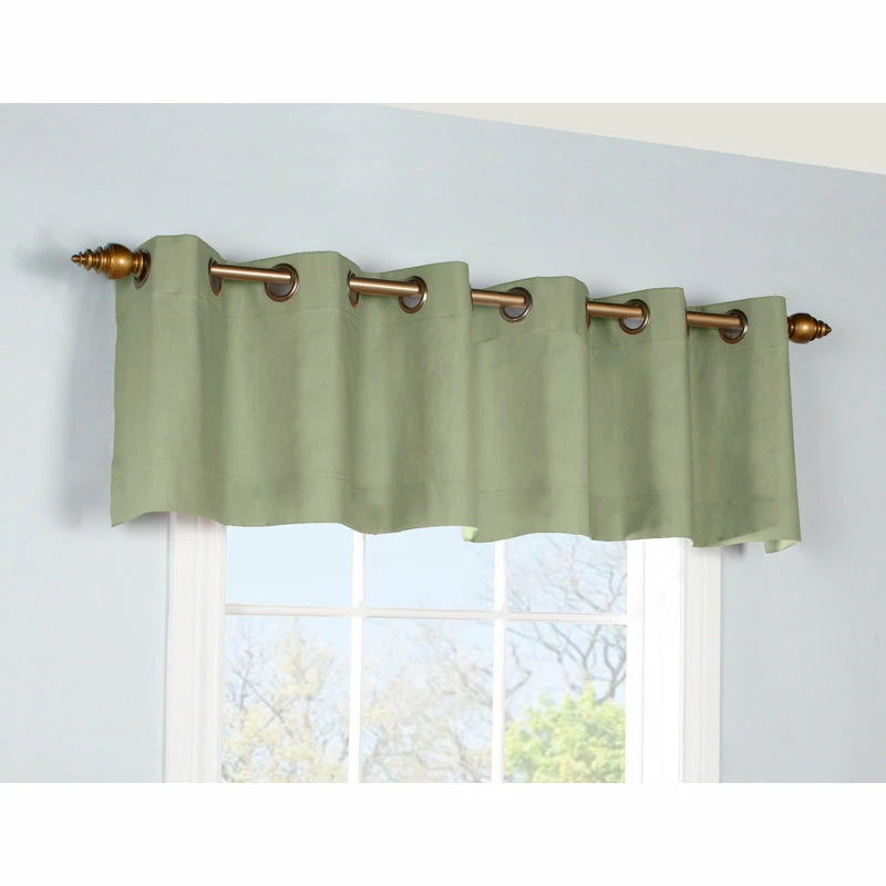 New π₯ Commonwealth Thermalogic Weather Cotton Fabric Grommet Top Valance Sage π - Image 2