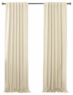 New 😍 Best Home Fashion Back Tab Thermal Insulated Blackout Curtains, Set Of 2, Beige, 102" 😉