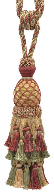Hot Sale 🌟 DecoPro Lavish Wine, Gold, Green Large Curtain & Drapery Tassel Tieback / Large 11" Tass ✨