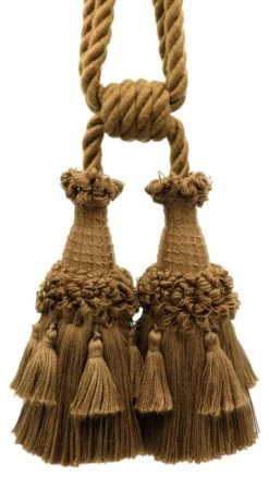 Discount ⌛ DecoPro Brown Double Tassel Tieback, 6" Tassel, TBEMP6-2,E03 (Sold Individually) 👏