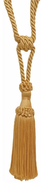 Promo 🛒 DecoPro Decorative Light Gold Chainette Tieback, 5 3/4" Tassel Length, 30" Spread (embra 🤩