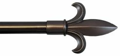 Flash Sale 🔔 Urbanest Iron Fleur De Lis Curtain Rod, 3/4", Bronze, 48"-84" 👏