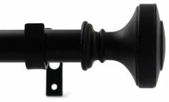 Hot Sale 😉 Urbanest 1" Semplice Drapery Curtain Rod, 84"-120", Black ❤️