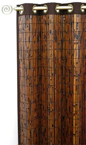 New π€© Versailles Home Fashions Inc Versailles Tortoise Shell Bamboo Grommet Top Panel, 54"x84" Espresso β¨