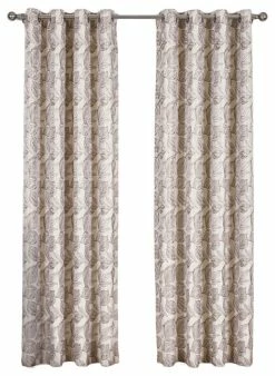 Best reviews of ⌛ Royal Tradition Catalina 2PC Jacquard Grommet Curtains, Olive, 108"x120", Set Of 2 ⌛