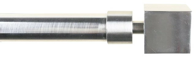 Discount π₯° Urbanest 1" Wright Adjustable Curtain Rod, 48"-84", Brushed Steel π