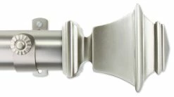 Cheapest 👍 Hermosa Home Sebastian 1.5" Curtain Rod, Satin Nickel, 66"-115" 😍