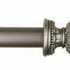 Deals 👍 Urbanest 1" Grecian Urn Curtain Rod, 48"-84", Pewter 🎉