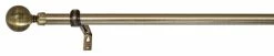 Best Pirce 😉 Versailles Home Fashions Inc Versailles LX01 Ball Finial Rod Set, Antique Brass, 86/144" 🔥