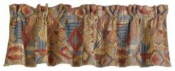 Budget ⭐ Paseo Road By HiEnd Accents Southwest Patchwork Valance 🌟