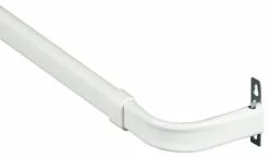 Best Sale 💯 Kenney Manufacturing Company Kenney KN511 Heavy Duty Single Curtain Rod, White, 28" - 48" ⭐