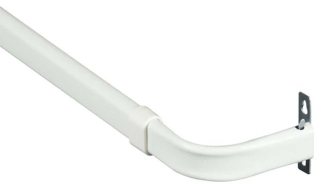 Best Sale π― Kenney Manufacturing Company Kenney KN511 Heavy Duty Single Curtain Rod, White, 28" - 48" β