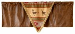 Best Pirce 🎉 Carstens Maple Lake Rustic Cabin Window Valance 54" X 18" 🛒