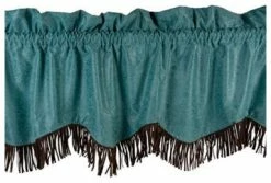 Buy ✨ Paseo Road By HiEnd Accents Cheyenne Valance With Fringe, Turquoise 😀