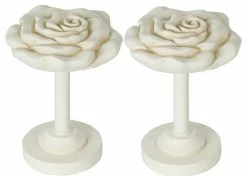Coupon 👍 Urbanest Rose Designer Decor Drapery Holdback, Set Of 2, Ivory 😀