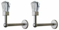 Flash Sale 👍 Urbanest Set Of 2 Grande Crystal And Metal Drapery Holdback, Brushed Steel 🛒